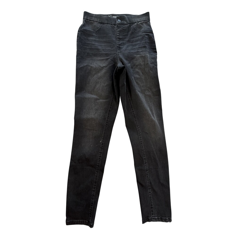 NOBO Jeggings Juniors M 7-9 Black Super High Rise Denim Stretch Leggings Teens
